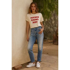 MOTHER Denim Blue The Dropout Tourist Trap Pants Jeans   Women's Size 26